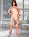 Modest Gold Georgette Salwar Kameez