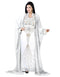 Trendy white Colored Embroidery worked Kaftan