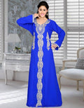 A-line Embroidered kaftan Bright