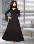A-line Maxi Style Frill Sleeve Kaftan