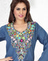 Alluring Denim Short Kaftan