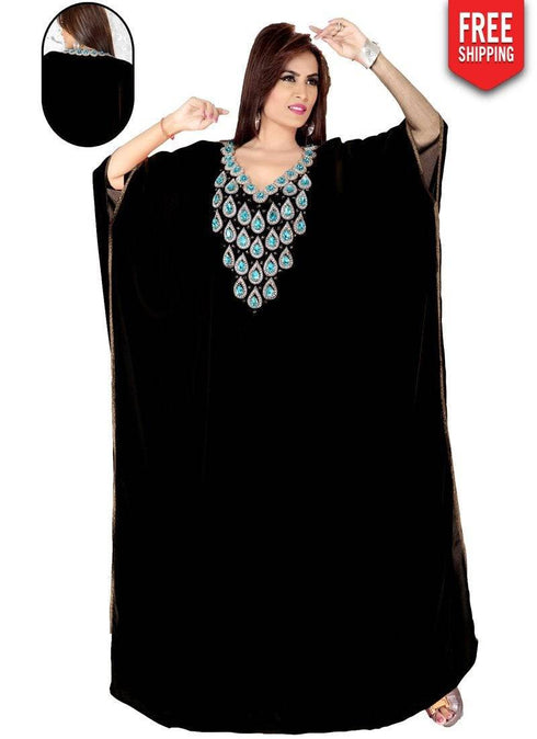 Cadmium Trendy Farasha Kaftan