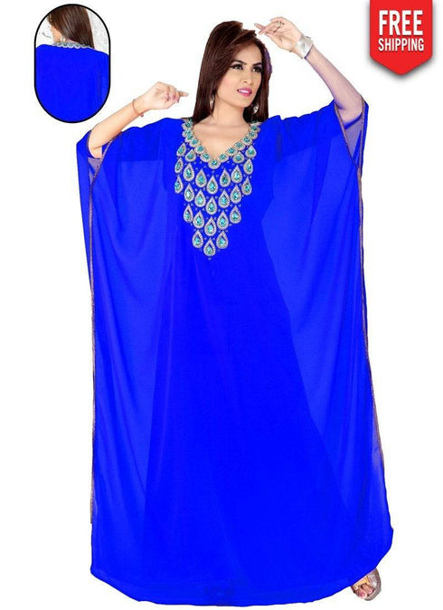 Cadmium Trendy Farasha Kaftan