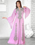 Captivating Faux Georgette Embroidered Jacket Style Kaftan