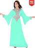 Carmine Fancy Bell Sleeve Slim Fit Kaftan