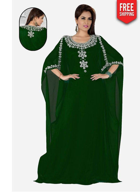 Celadon Trendy Farasha Kaftan