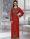 Copper Embroidered Fashionable Moroccan Kaftan