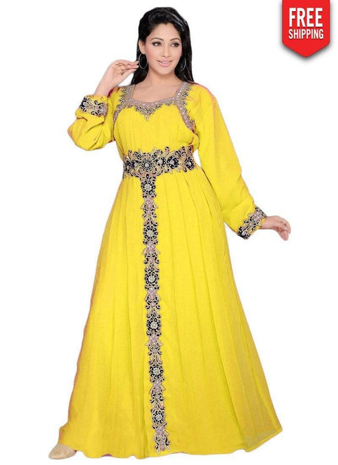 Dubai Style Maxi Gown Full Sleeve Kaftan