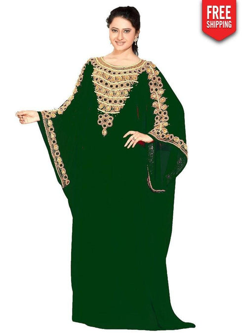 Farasha Style Bell Sleeve Kaftan