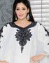 Farasha style Kaftan With Black Embroidery