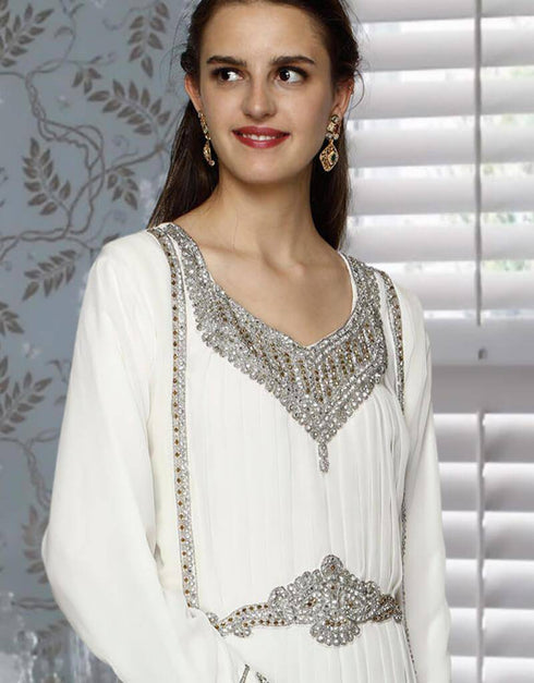 Faux Georgette Fashionable Kaftan