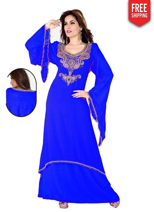 Flamingo Popular Bell Sleeve Farasha Kaftan