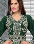 Front Slit Morocan Kaftan With Silver Embroidery