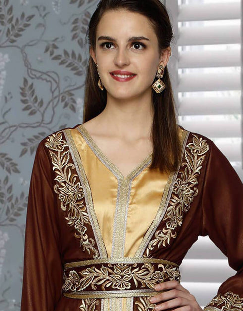 Golden Slim Feet Kaftan