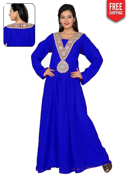 Handsome Fancy Gown Styles Full Sleeve Slim Fit Kaftan