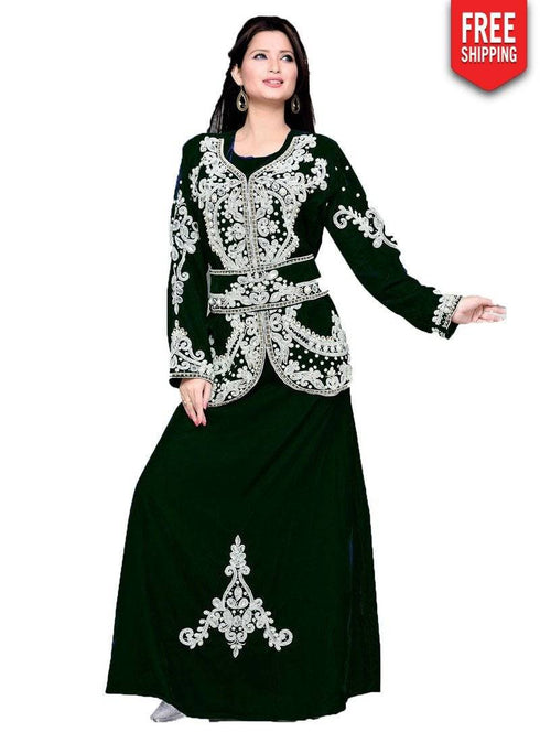 Jacket kaftan with belt