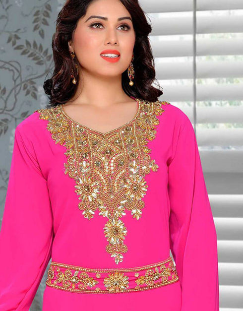 Kaftan With Golden Embroidery