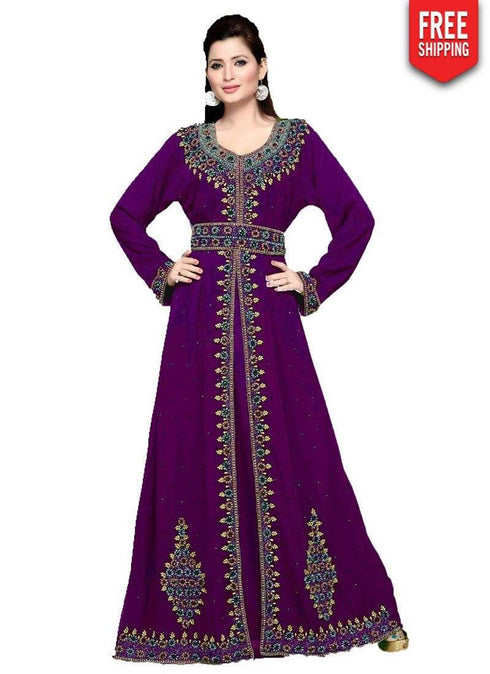 Kaftan with thread work