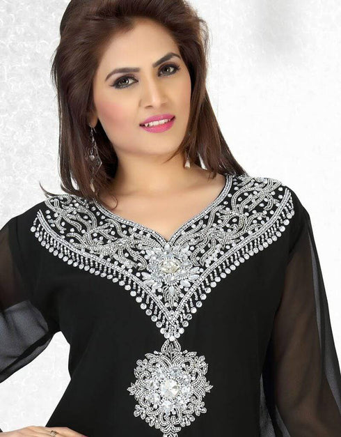 Lush Faux Georgette Modern Short Caftan