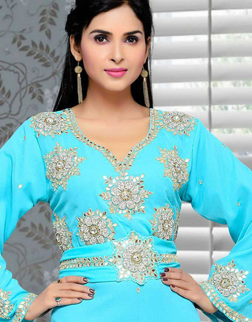 Morocan Kaftan With Embroidery
