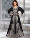 Morocan style kaftan With silver hand Embroidery