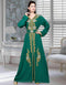Moroccan style vneck kaftan Teal