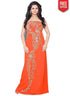 Party Wear Gold Hand Work Fusant