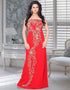 Party Wear Gold Hand Work Fusant