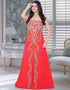 Party Wear Gold Hand Work Fusant
