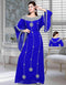 Silver embroidered party abaya