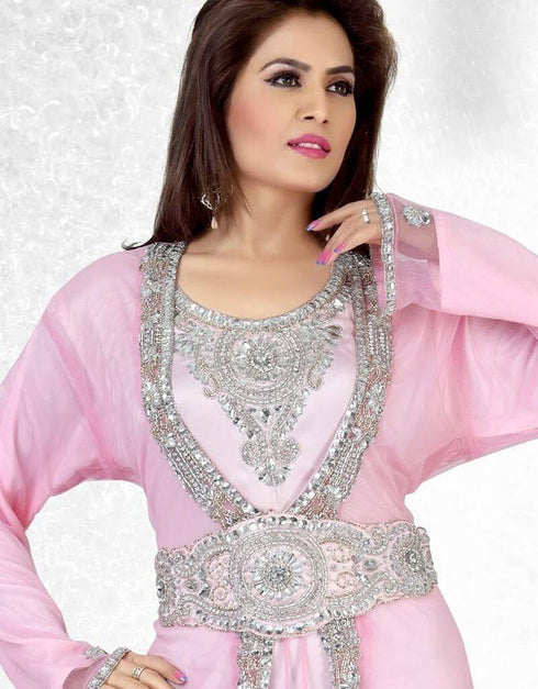 Smart Stylish Crystal Studded Moroccan Caftan