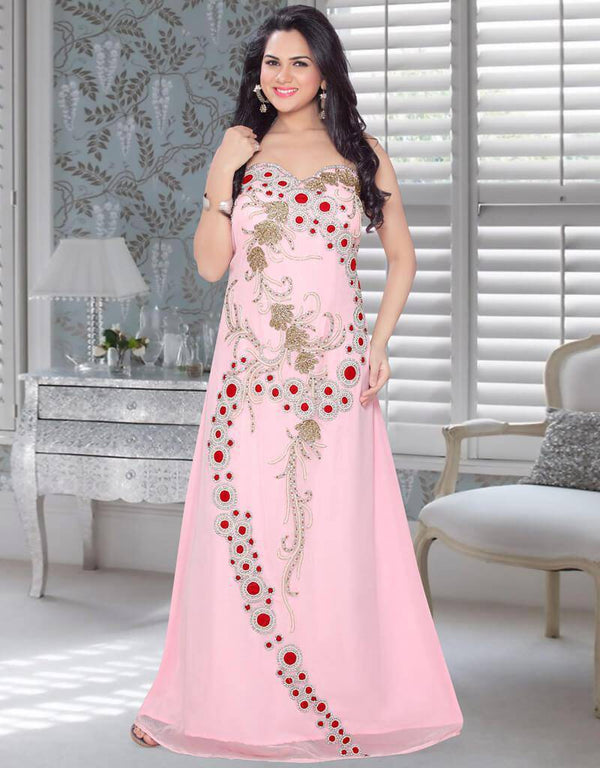 Sweet Heart Shape Neck In Fustan