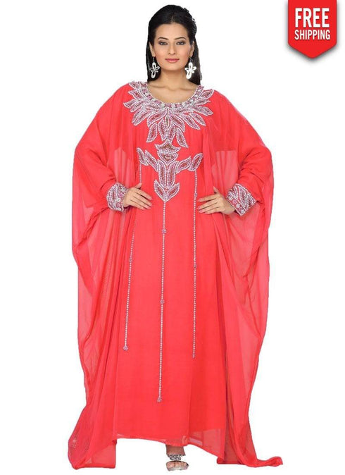 Trendy Embroidered Kaftan Style Dresses