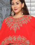 Two Piece Kaftan With Silver Hand Work