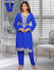 Two Piece Kaftan With Silver Hand Work