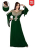 Tyrian Popular Bell Sleeve Slim Fit Kaftan
