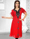 Unique Faux Georgette Short Kaftan