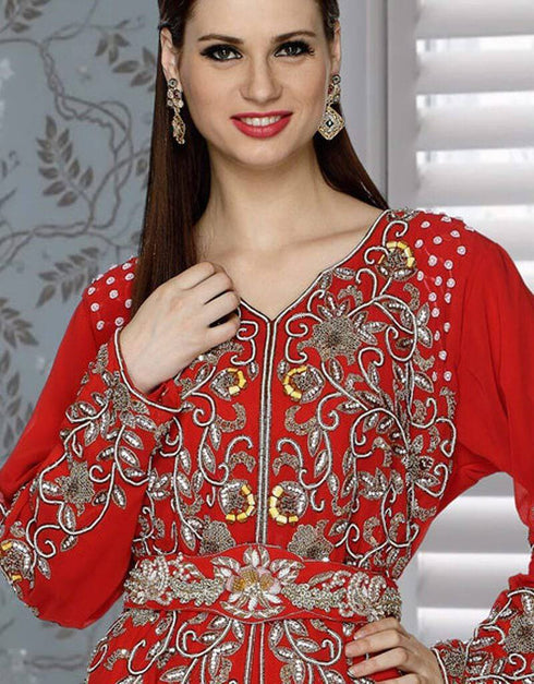 Upscale Embroidered Morocan Kaftan
