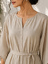Beige Cotton Top Bottom - Detail View | Samyak Fashion