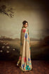 Beige Jacquard Elegant Party Wear Saree Collection With Blouse - Detail View | Samyak Fashion