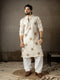 Beige Linen Mens Kurta With Payjama - Front View | Samyak Fashion