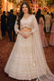Beige Real Premium Net Lehenga Choli - Front View | Samyak Fashion