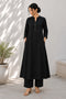 Black Cotton Top Bottom - Front View | Samyak Fashion