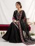 Black Crape Silk Salwar Suit - Side View | Samyak Fashion
