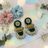 Black Earrings - Back View | Samyak Fashion