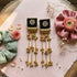 Black Earrings - Back View | Samyak Fashion