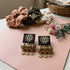 Black Earrings - Back View | Samyak Fashion
