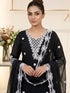 Black Georgette Salwar Suit - Detail View | Samyak Fashion