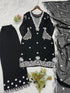 Black Georgette Salwar Suit - Close-up View | Samyak Fashion