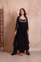 Black Georgette Salwar Suit - Front View | Samyak Fashion